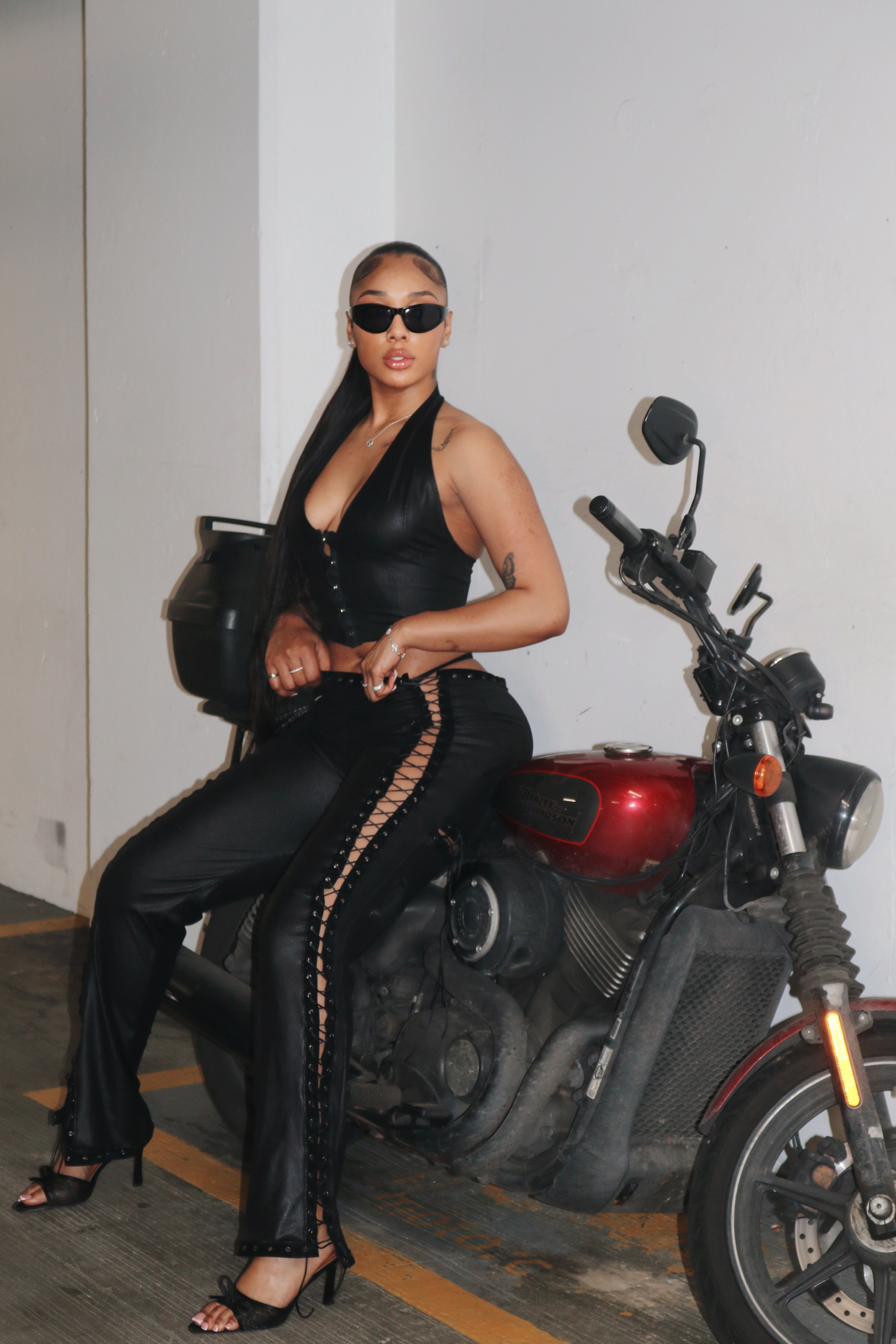 000 Obsession Lace-Up two piece set